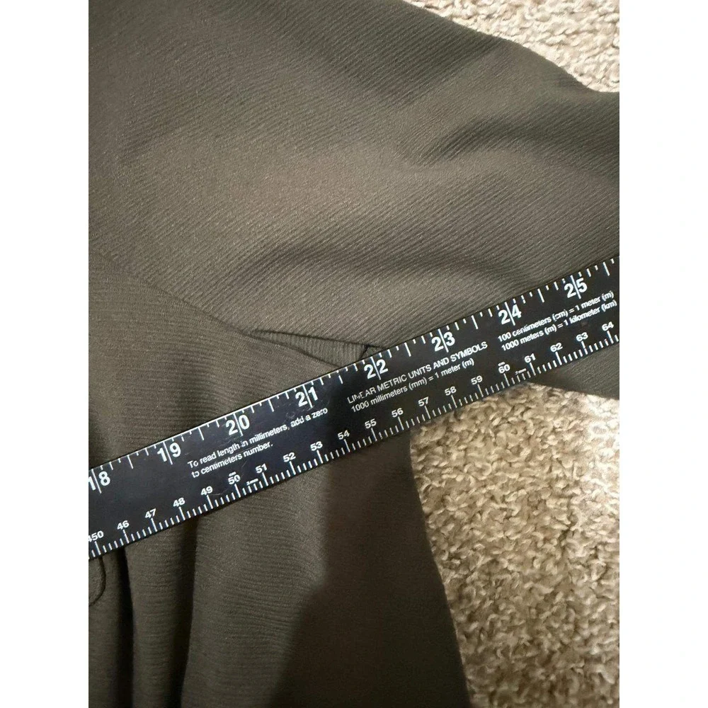 Cabi Academy Jacket‎ 4120 Women XXL Dark Olive Brown Zip Front Utility Blazer